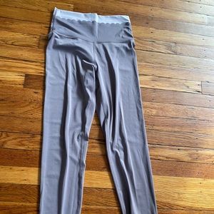 Aerie Brown Scalloped Real Me Leggings Size M